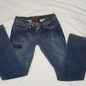 vintage rebel patch stitching jeans Size 30